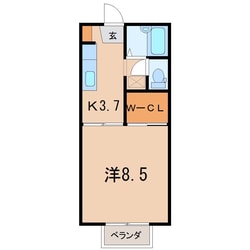 ロワールＡの物件間取画像